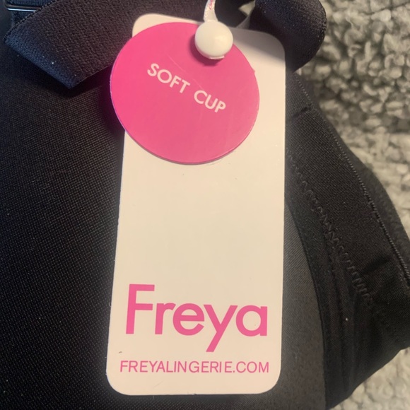 (1571) Freya Women's Deco Molded Soft Cup Bra Black 30 G - Picture 4 of 5